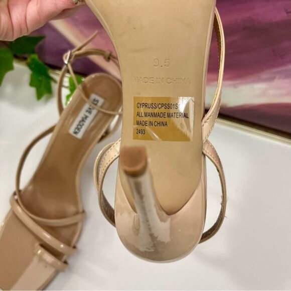Steve Madden Strappy Sandal Stiletto Sandals in Beige Size 9.5 - Picture 10 of 10